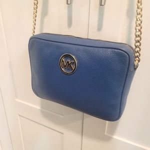 MICHAEL KORS Fulton Large Pebbled Leather Crossbody/Bag/Purse